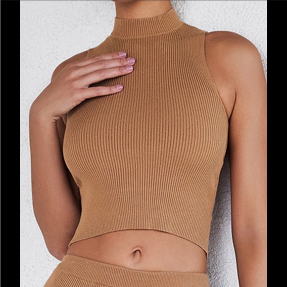 Mistress Rocks / House of CB Camel Ribbed Top NWT - Picture 3 of 9